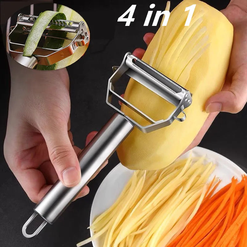 Multifunctional Kitchen Peeler Vegetable Fruit Peeler Stainless Steel