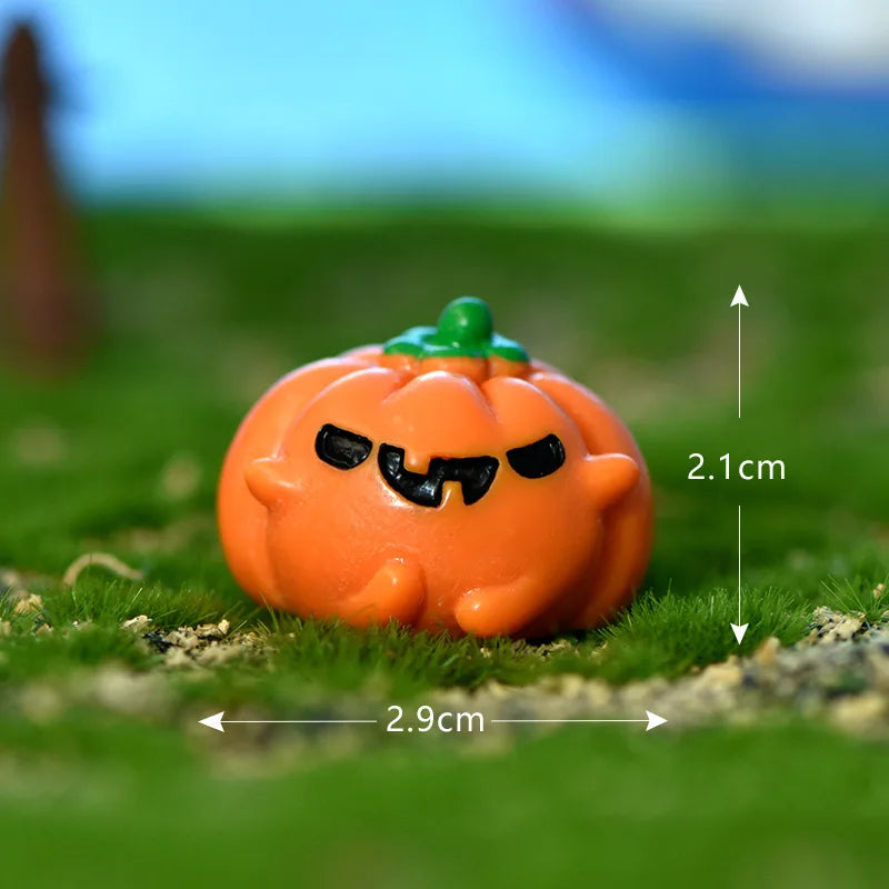 Mini Halloween Fairy Garden Ghost, Pumpkin Spirit Figurines, Home Decoration, DIY Resin Craft, 1 Pc