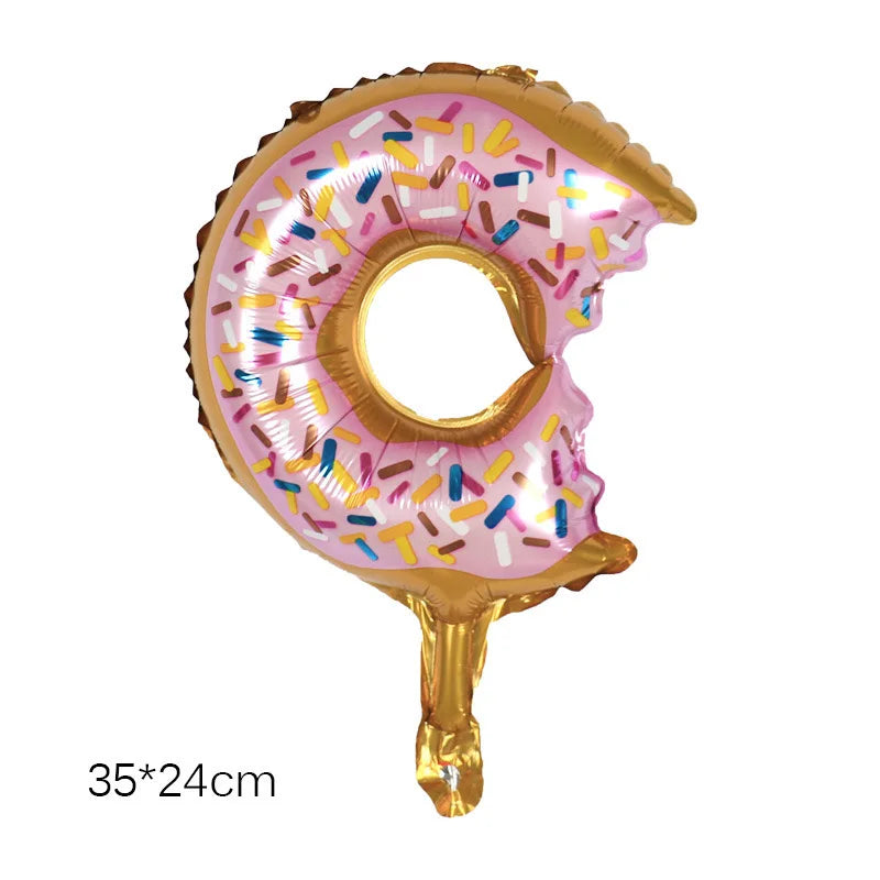 32Inch Donut globos Foil Balloon Fruit Ice Cream Helium Balloon