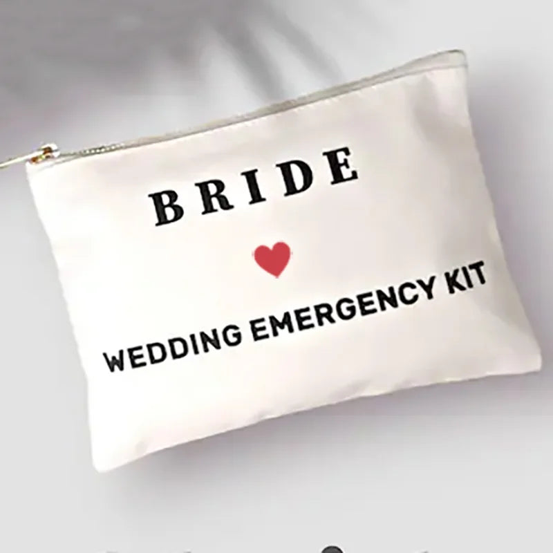 Bride groom Mr Mrs Couples Wedding day Survival Emergency Kit Bag Bridal Shower bachelor bachelorette Party decoration gift