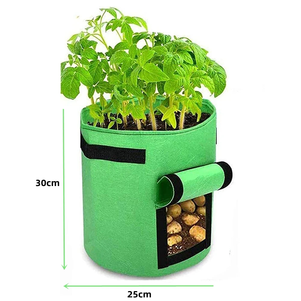 3 Size Felt plant grow bags nonwoven fabric garden potato pot