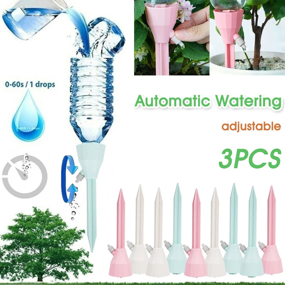 3/6/9Pcs Adjustable Drip Irrigation System Indoor Outdoor Potted Plants Automatic Self-flowing Watering Spikes Gardening Tools