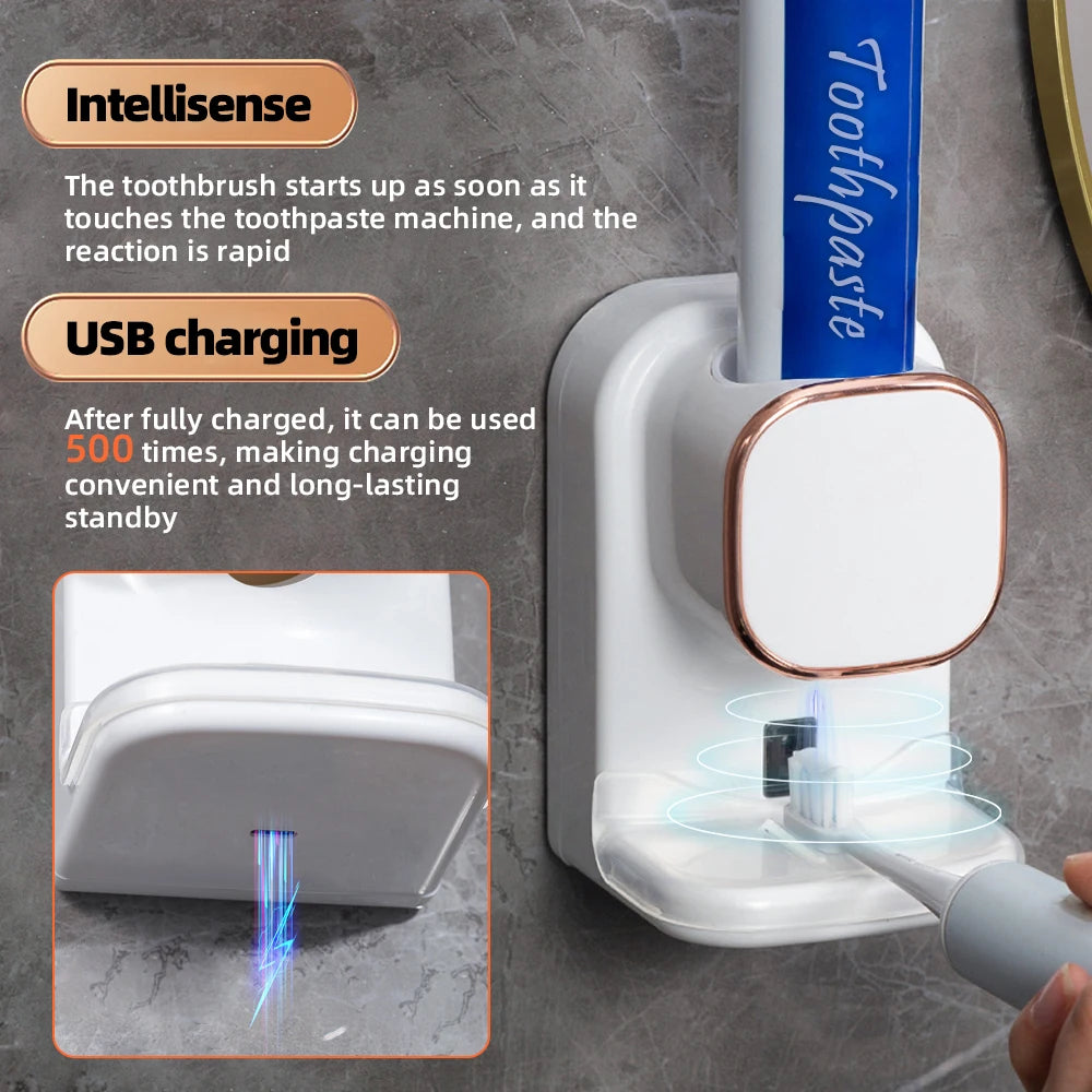 3 Mode Smart Toothpaste Dispenser Automatic Sensor Electric Wall Mounted Tooth Paste Squeezer