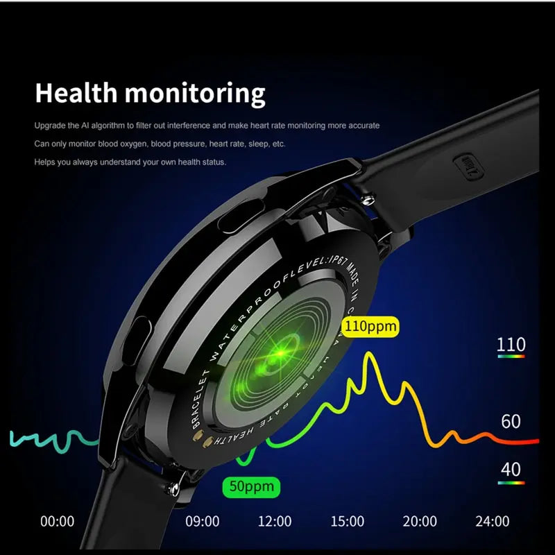 Smart Watch  Heart Rate Blood Pressure Monitoring Bluetooth