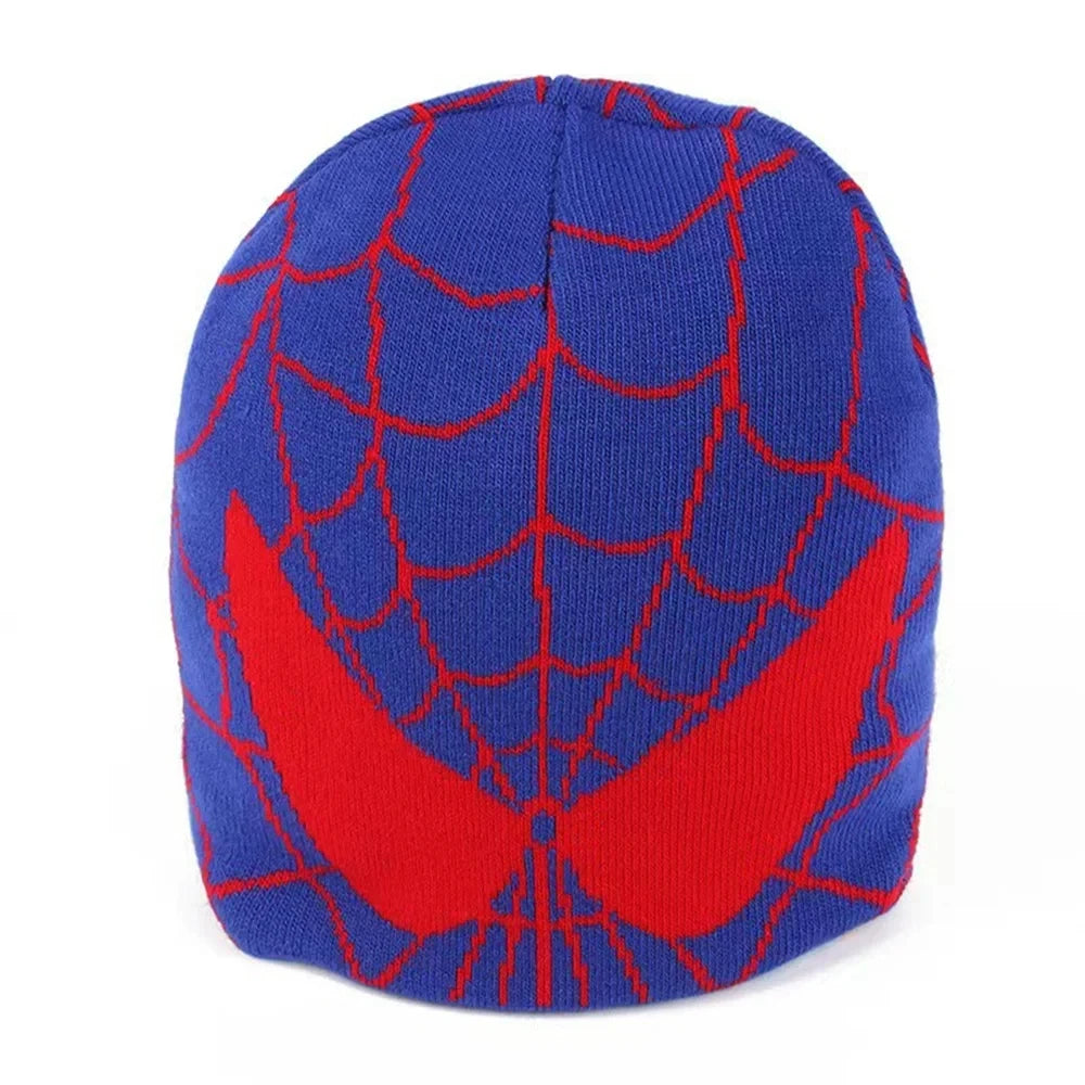 Spider Embroidered Beanies Hat Men Winter Autunm Warm Knitted Bonnet Cap Soft Wool