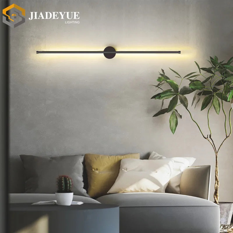 Modern led long wall lamp Nordic minimalist living room