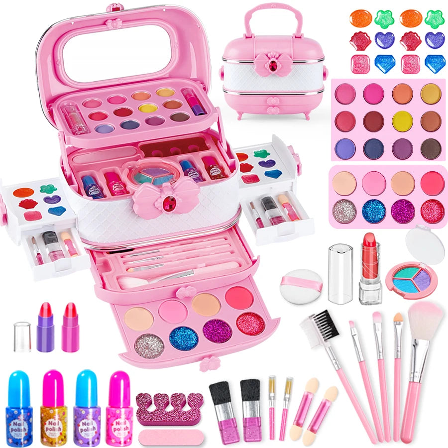 Kids Washable Makeup Girl Toys - Real Make Up Set