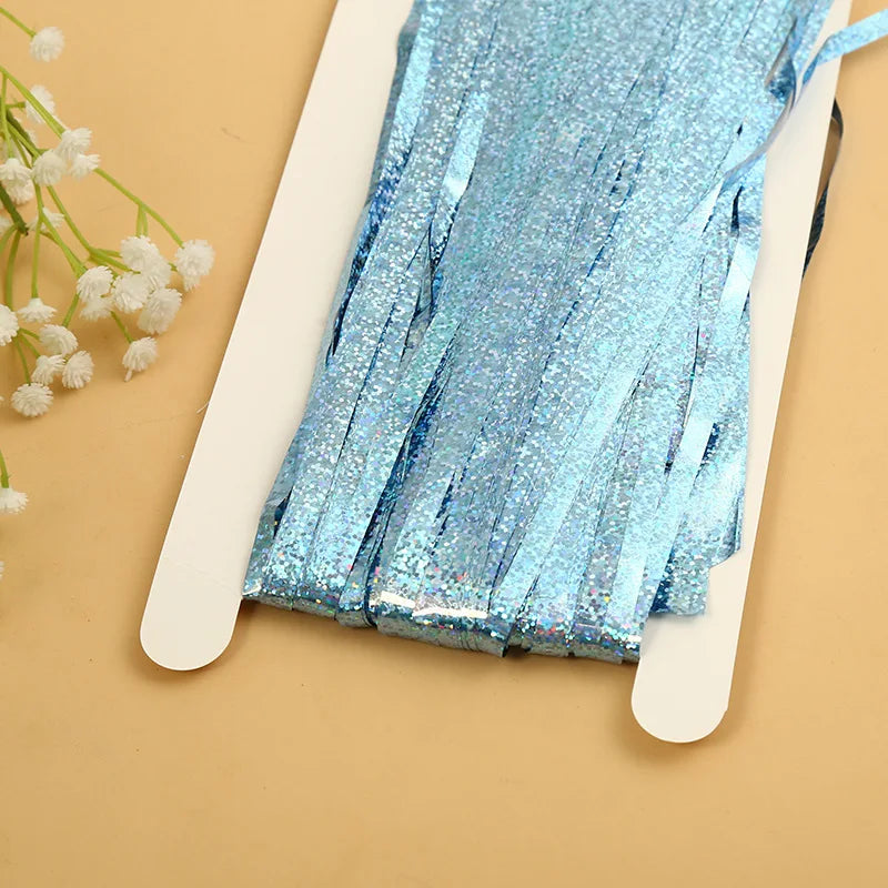 Cheap as a Party Metallic Tinsel Foil Fringe Curtains