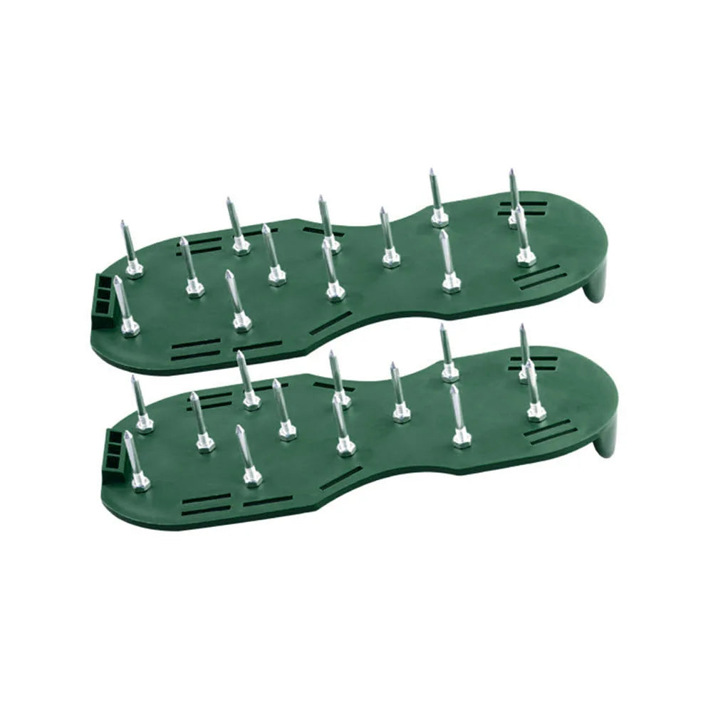 Garden Nail Shoes Grass Loose Soil Tool 5cm Long Nail Lawn Aerator Grass Spikes Shoes Self-Leveling Epoxy Yard Grass Cultivator