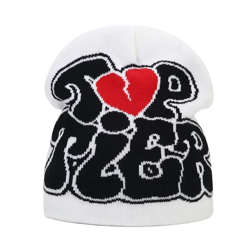 Letter Knitted Winter Autumn Beanie Cap Men Women Kanye Beanies