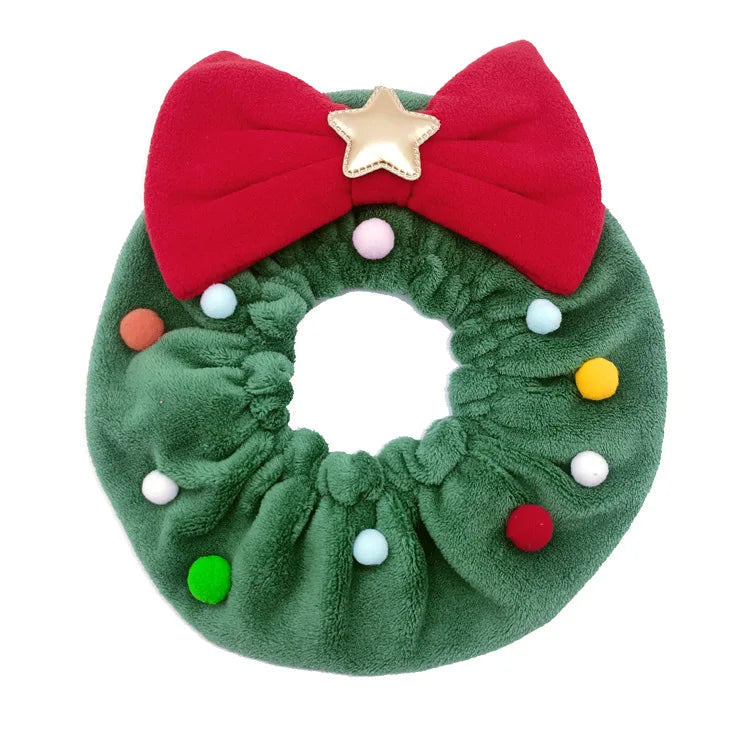 Pet Christmas Headband /Dog Funny Scarf, Cat Garland Collar