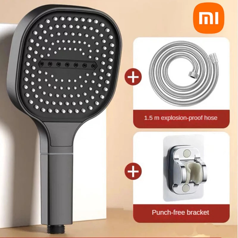 Xiaomi 13cm Large Panel Shower Head 3 Modes Adjustable High Pressure Massage Shower Head