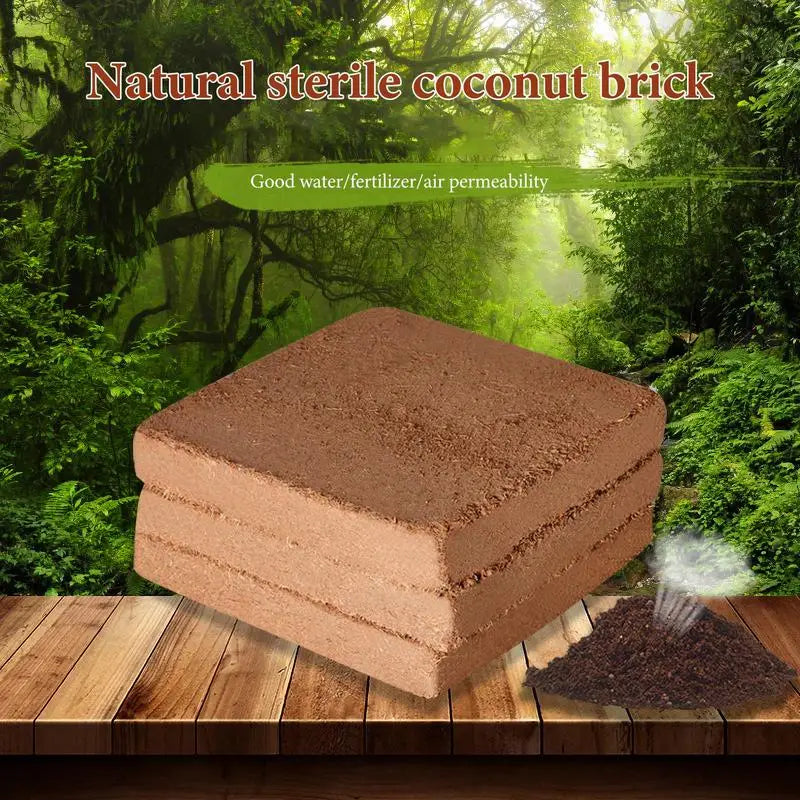 Compressed Coconut Coir Bricks Organic Coconut Bricks For Plants Natural Gardening Coconut Fiber Bricks For Garden Yard Farm