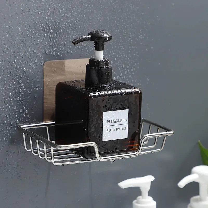 High Quality Soap Rack Wall Mounted Soap Holder Stainless Steel Soap Sponge Dish Bathroom Accessories