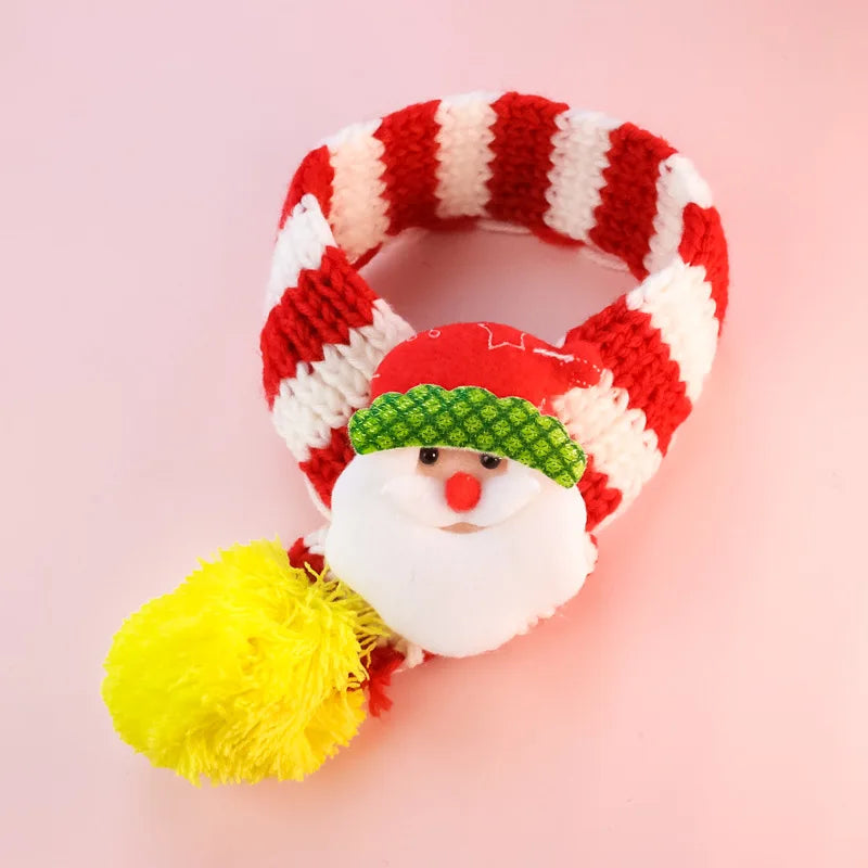 Pet Knitted Christmas Scarf