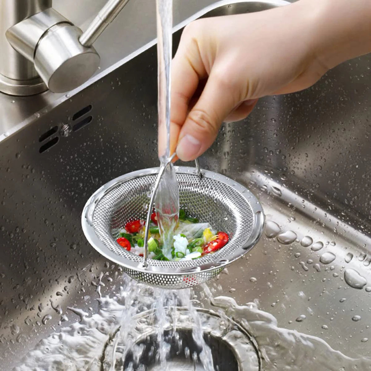 Sink Strainer With Handle Stainless Steel Sink Strainer