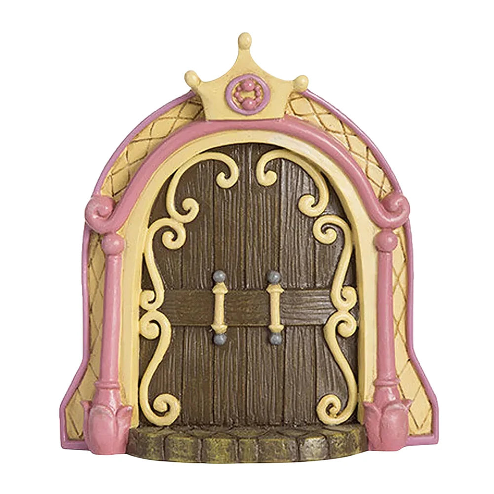 Wood Miniature Fairy Gnome Window Door Elf Home Creative Tree Door