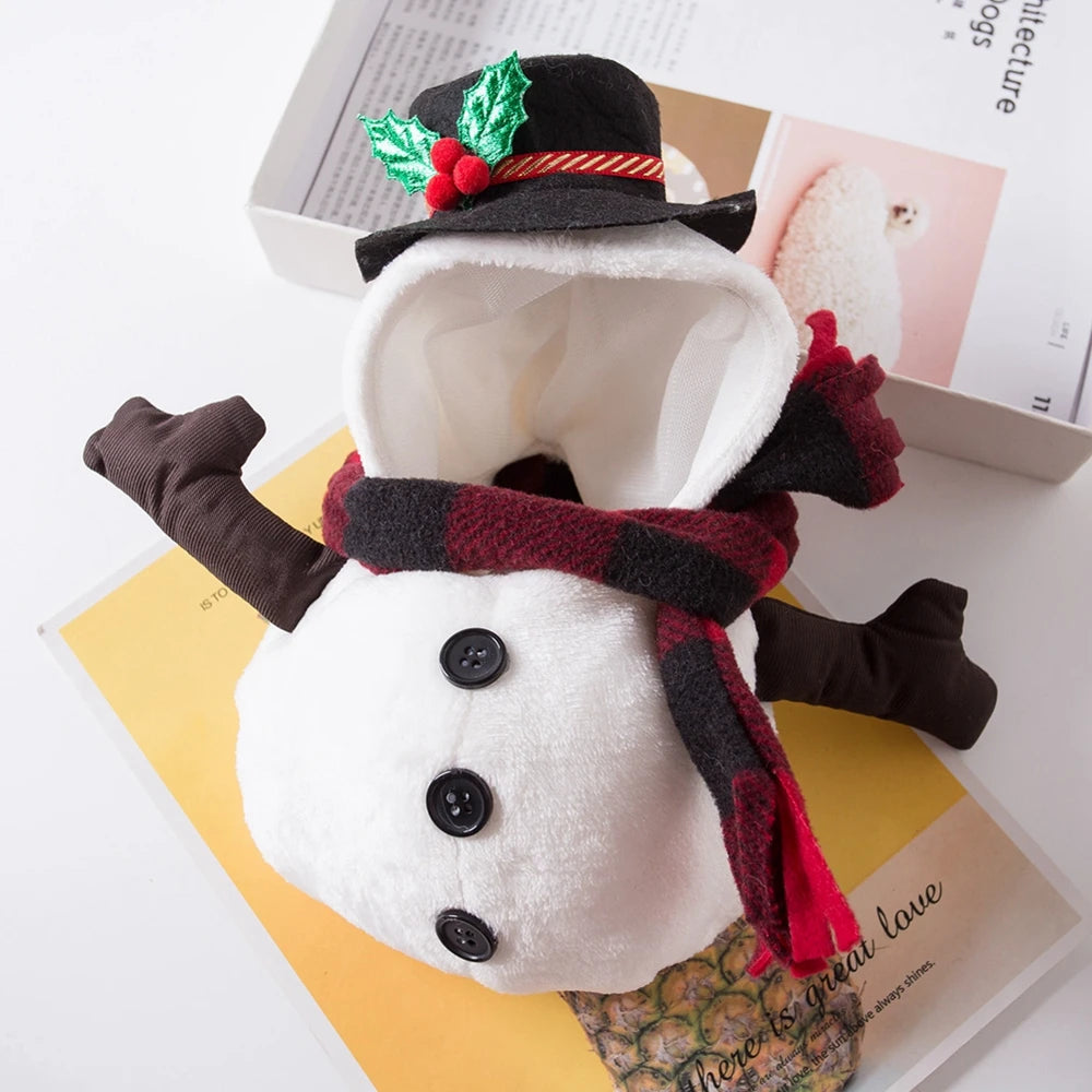 Snowman Dog Costume Outfits