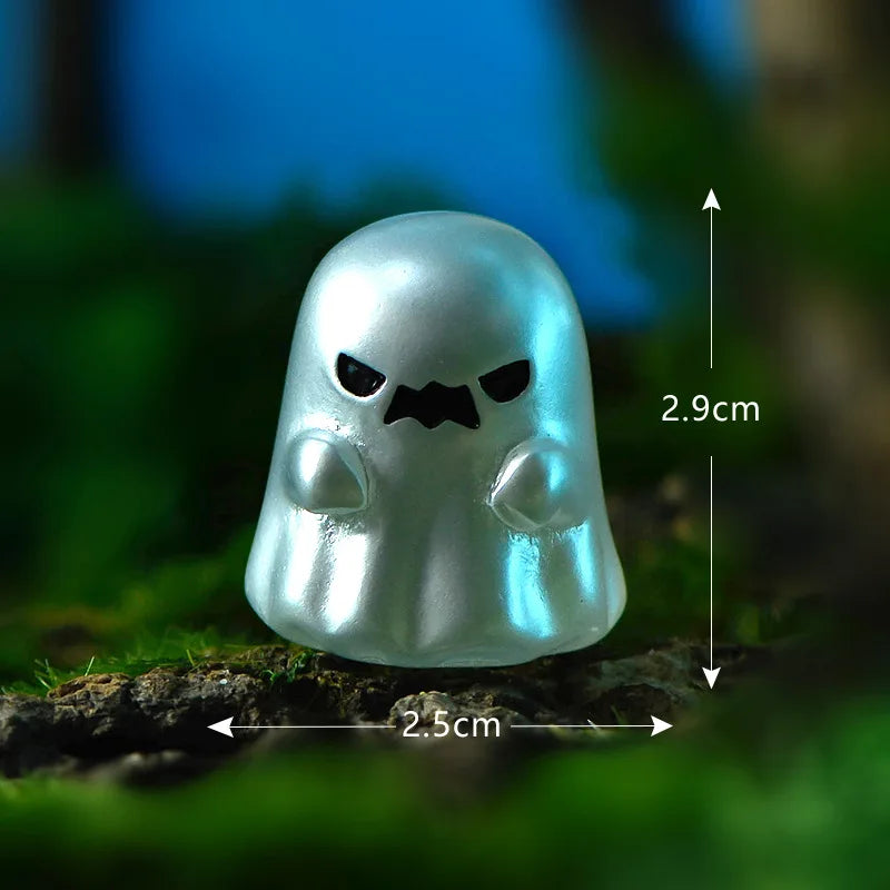 Mini Halloween Fairy Garden Ghost, Pumpkin Spirit Figurines, Home Decoration, DIY Resin Craft, 1 Pc