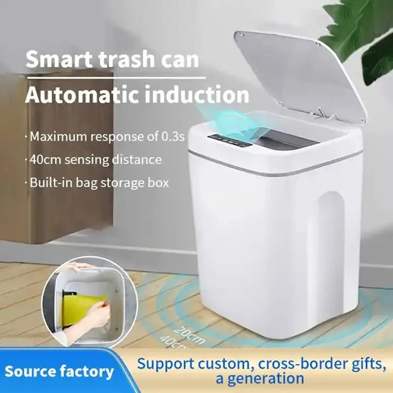 16L Automatic Sensor Trash Can Electric Touchless Smart Bin