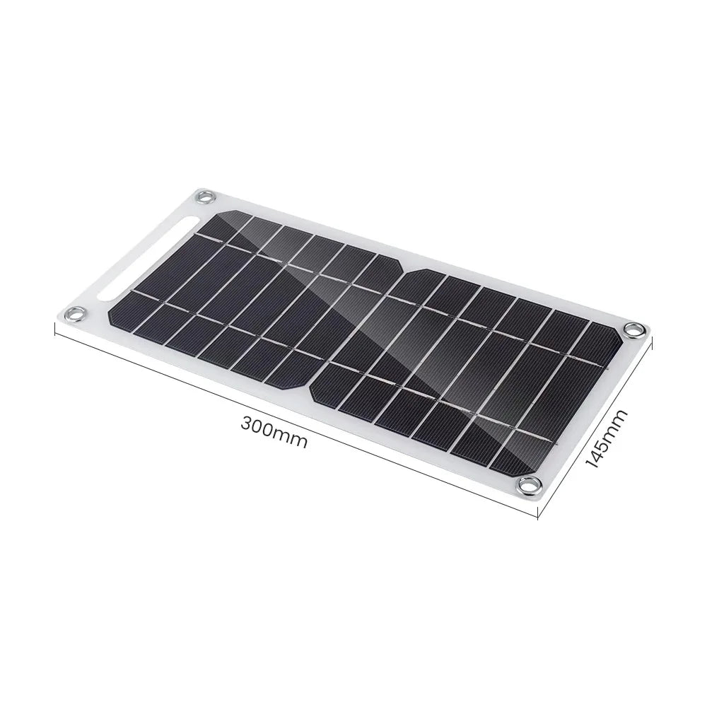 35W Solar Panel With USB Waterproof Outdoor Hiking Camping