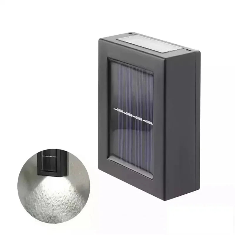 Solar Up and Down Spot Lights Outdoor, Street Wall Light Lamp Solar Powered Sunlight