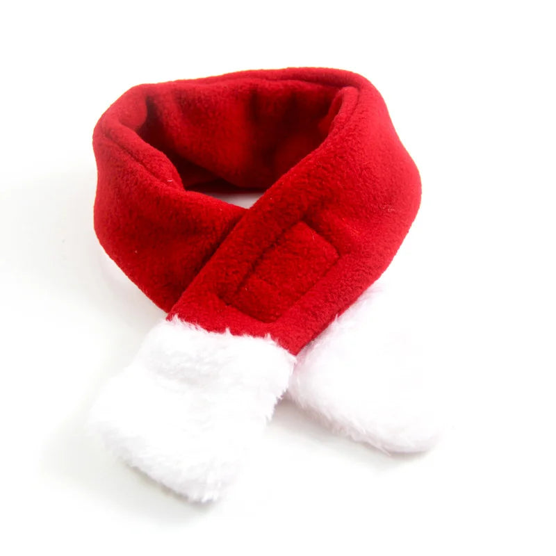 Christmas Dog Scarf Hat Santa Claus Dog Cat Costumes