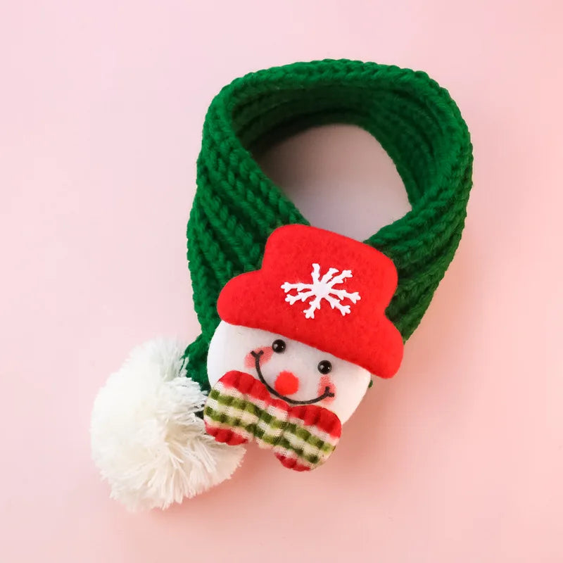 Pet Knitted Christmas Scarf