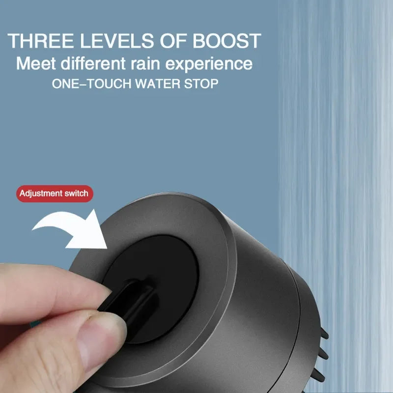 XIAOMI High Pressurized Filter Shower Head 3-mode Adjustable Spray With Massage Brush