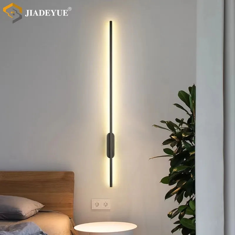 Modern led long wall lamp Nordic minimalist living room