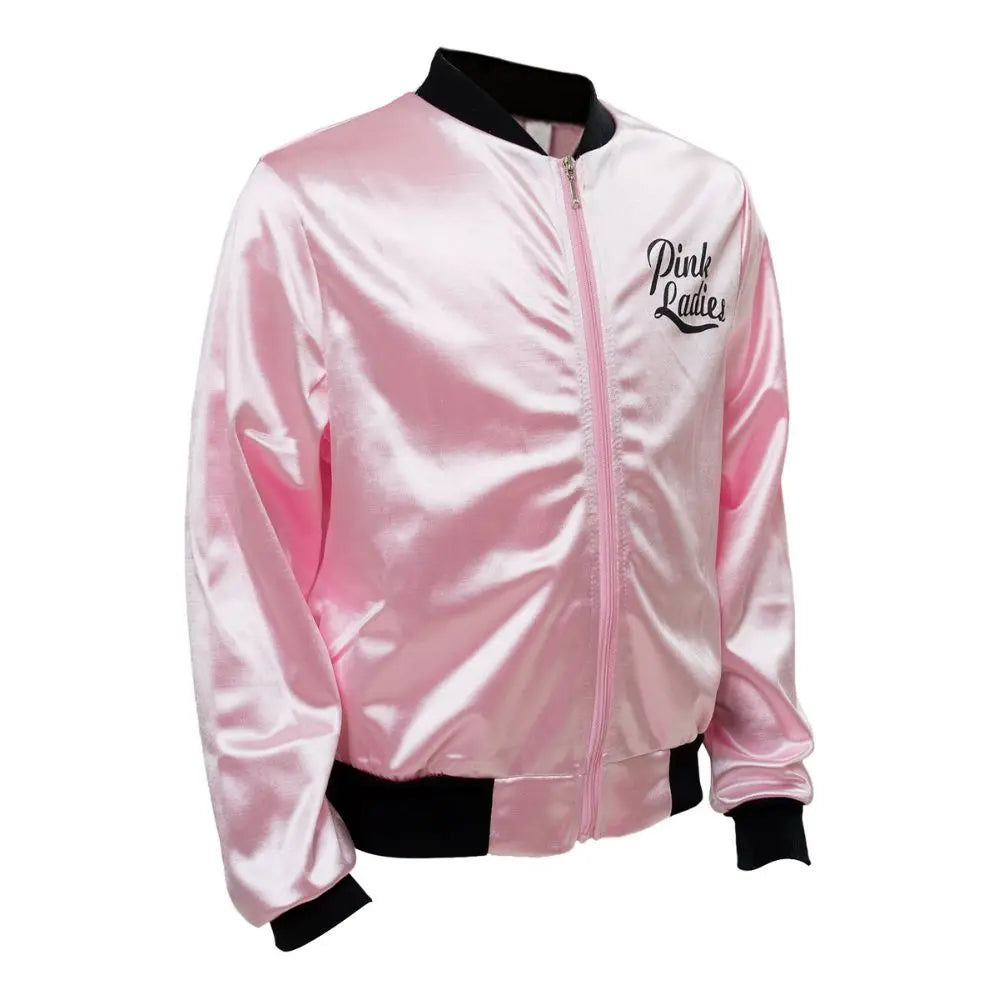 Pink Ladies Grease Costume for Adult Women Disguise Jacket Retro 50s 60s 70s 80s Costumes Halloween Carnival Disguise Party Suit