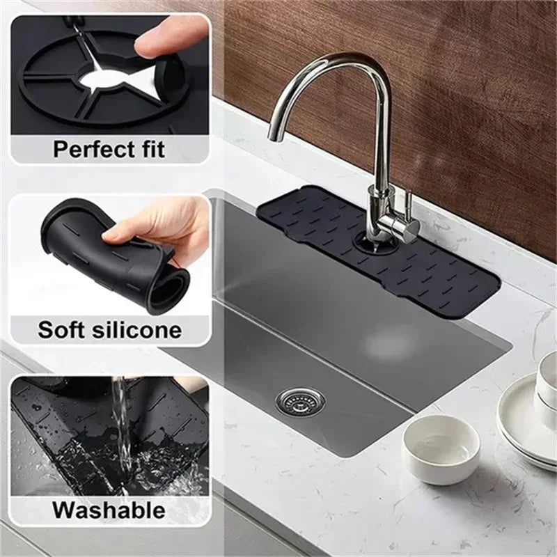 Kitchen Gadgets Silicone Faucet Absorbent Pad