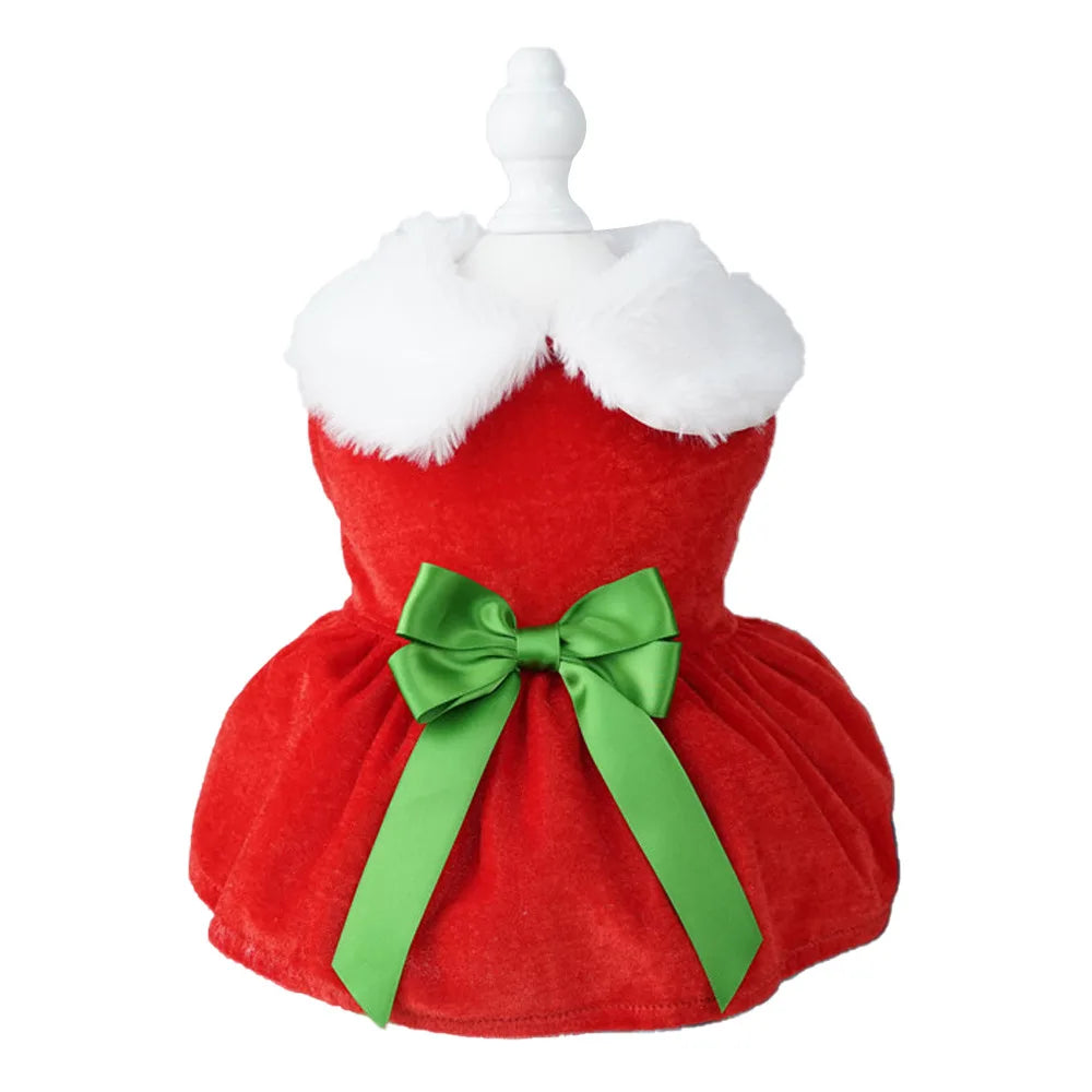 Christmas Winter Pets Dresses Dog Clothes