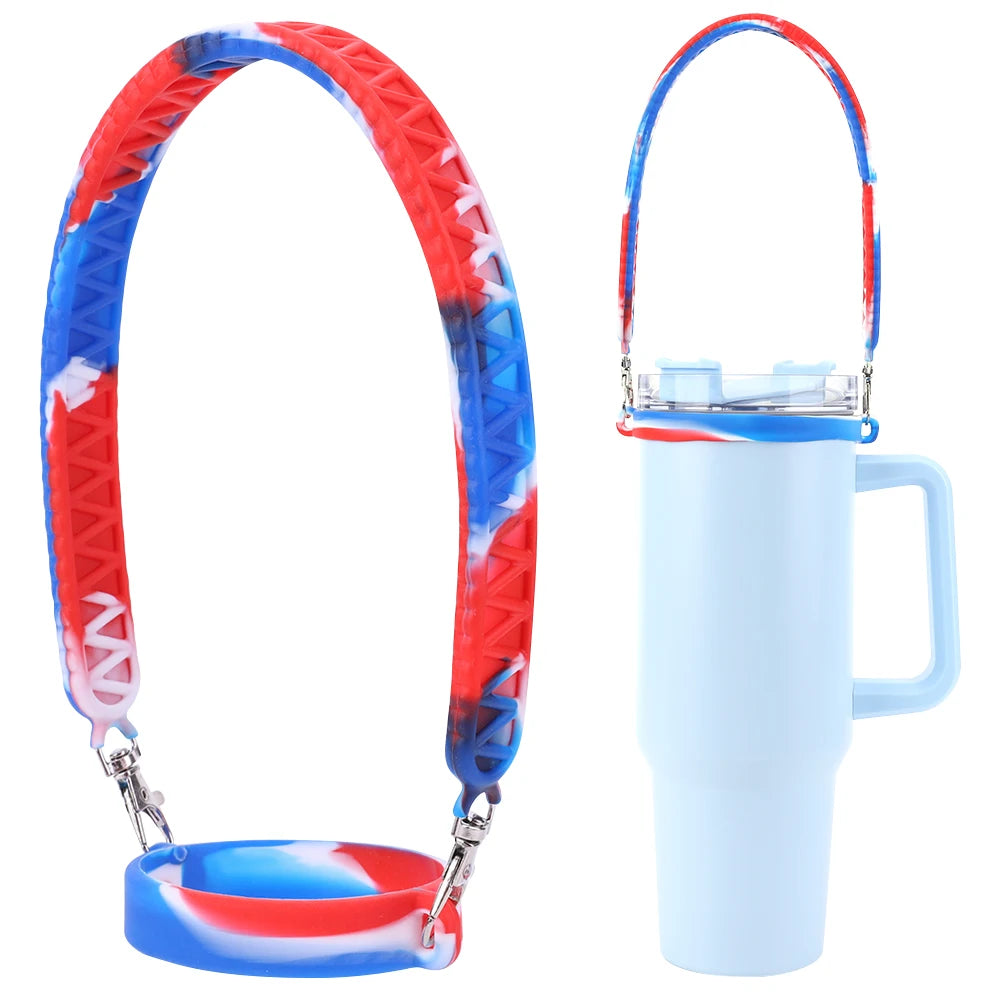 Silicone Water Bottle Handle Fit Most 8-40oz Bottle Water Bottle Strap