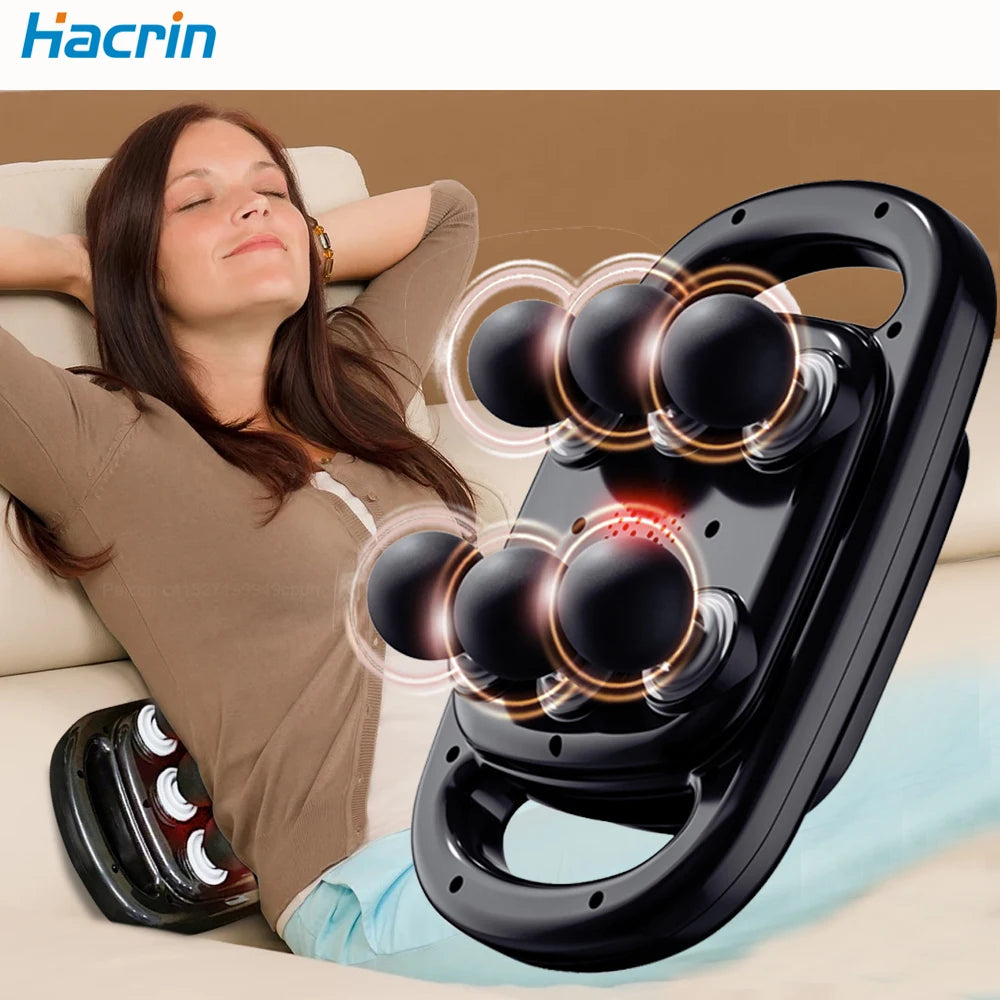 Fascia Gun Six Heads Massage Gun Muscle Relaxation Electric Massager Relief