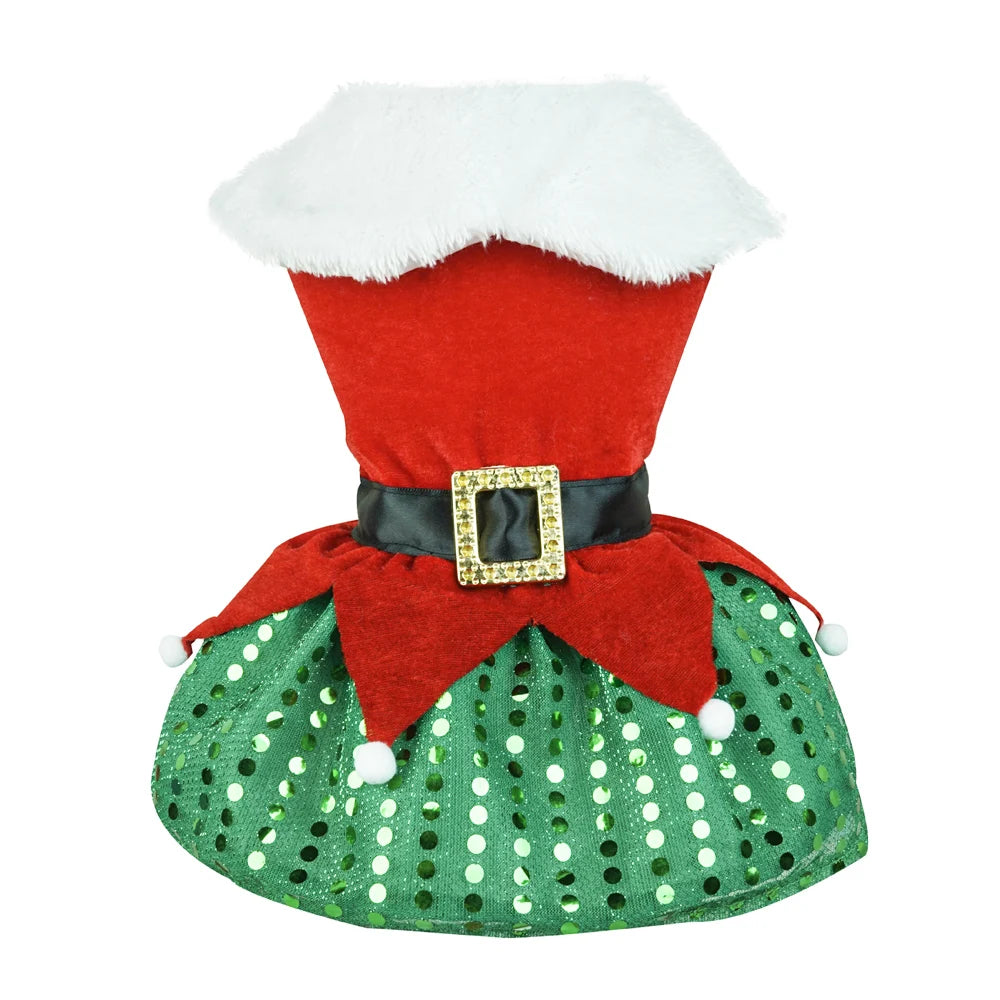 Christmas Winter Pets Dresses Dog Clothes