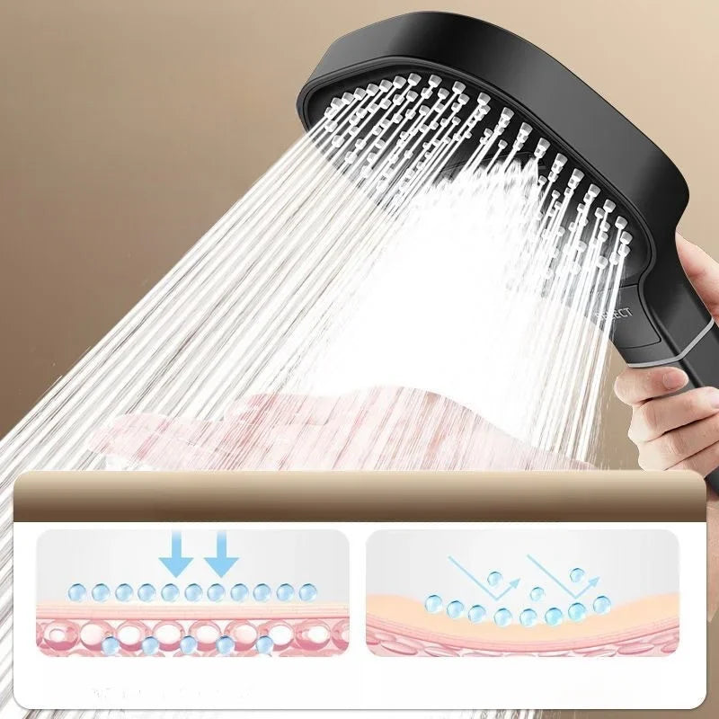 Xiaomi 13cm Large Panel Shower Head 3 Modes Adjustable High Pressure Massage Shower Head