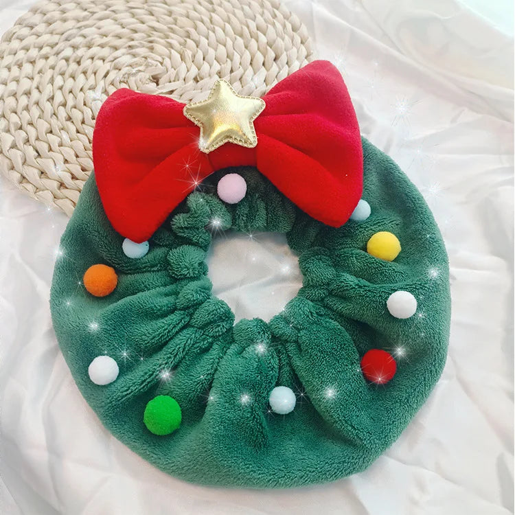 Pet Christmas Headband /Dog Funny Scarf, Cat Garland Collar