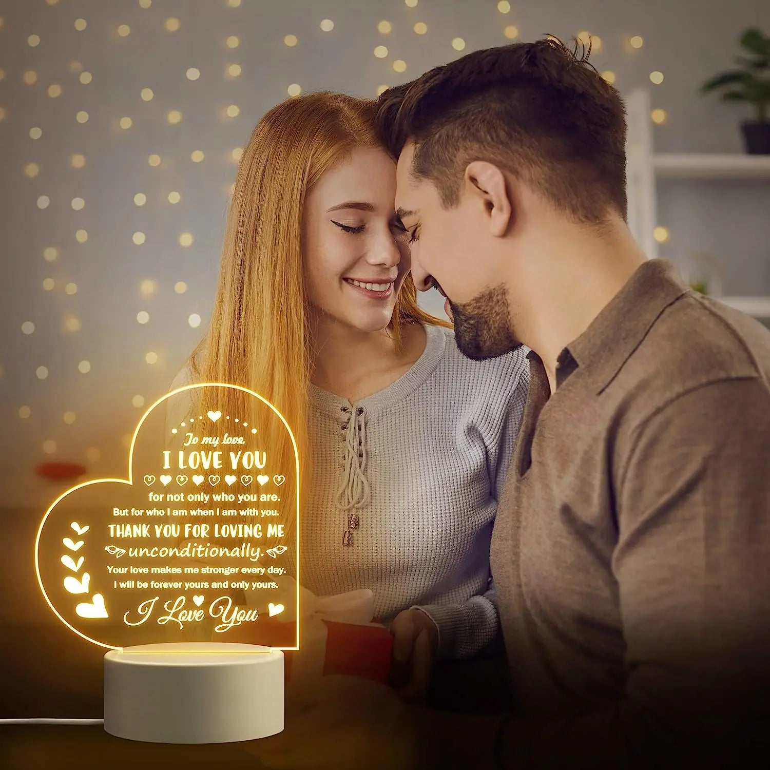 1pc Romantic Gifts For Her Anniversary, Wife Husband Girlfriend Boyfriend Packed Night Light Best Christmas gift