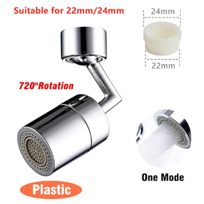 720°Universal Kitchen Faucet Anti-splash Aerator Bathroom Tap Rotatable