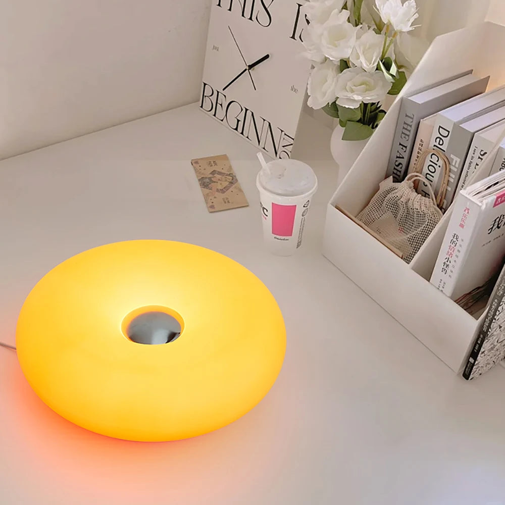 Bauhaus table lamp USB plug  donut ambient light