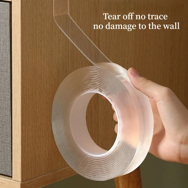 Sided Nano Tape Transparent Waterproof Wall Stickers  Reusable Heat Resistant