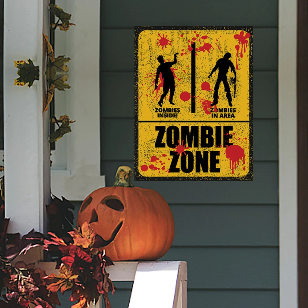 Halloween DIY Bloody Sticker For Bathroom Toilet Stickers Halloween Fright Night Horror Mural Adhesive Party Decoration Wall