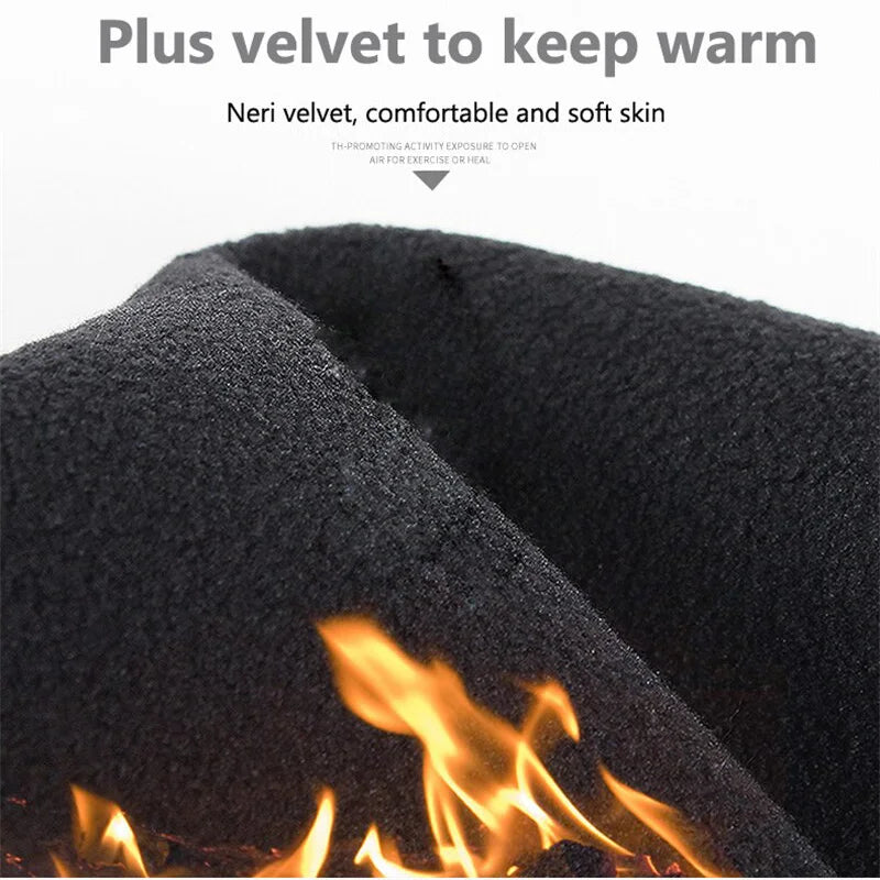 Winter Warm Full Fingers Waterproof Wind proof Cycling Outdoor Sports Fleece Gloves