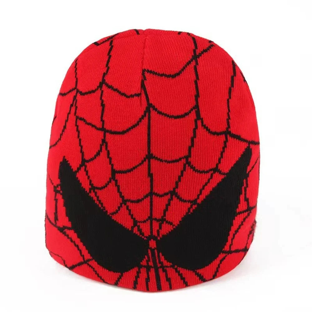 Spider Embroidered Beanies Hat Men Winter Autunm Warm Knitted Bonnet Cap Soft Wool