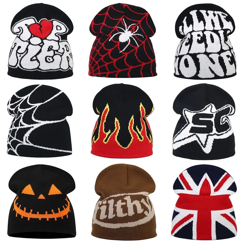 Letter Knitted Winter Autumn Beanie Cap Men Women Kanye Beanies