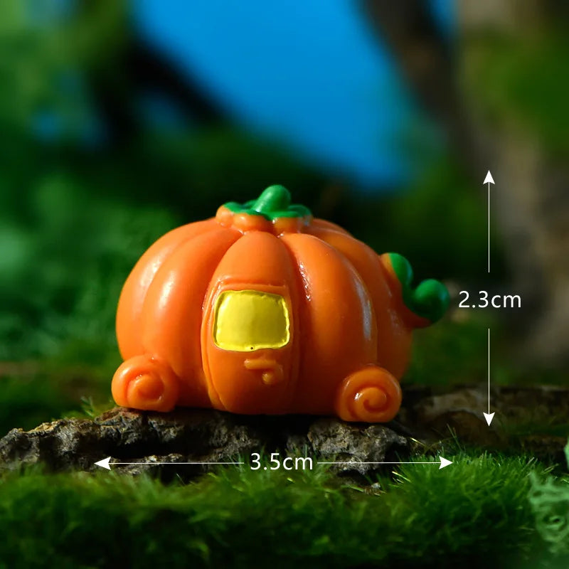 Mini Halloween Fairy Garden Ghost, Pumpkin Spirit Figurines, Home Decoration, DIY Resin Craft, 1 Pc