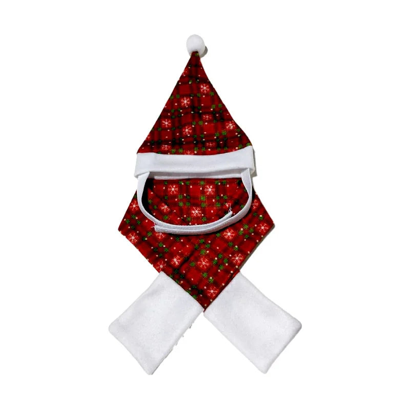 Christmas Dog Scarf Hat Santa Claus Dog Cat Costumes