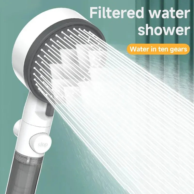 High Quality 8 Mode Shower Head Water Filter Adjustable High Pressure Shower