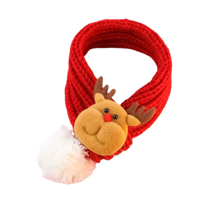 Pet Knitted Christmas Scarf